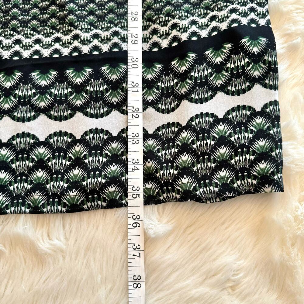 H&M Green Pleated Tie Back Straight Dress 8 NWOT - Picture 8 of 11
